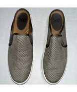 Sofft Leather Snakeskin Embossed Slip-On Sneaker Mules Shoes Snare Taup ... - $358.13 MXN