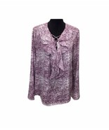 CATO WOMAN Sheer purple white shirt top size XL - $28.93 CAD