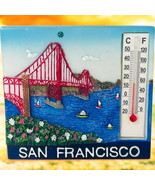 Vtg Ceramic San Francisco Thermometer Refrigerator Magnet Dimensional - €8,09 EUR
