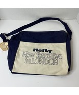 Hefty New Year&#39;s Eve Trip Bag Travel London Blue Shoulder Strap - $15.39 CAD