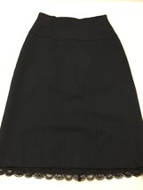 Express Women&#39;s Skirt Stretch Navy Blue High Waist Pencil Skirt Size 1/2 - £9.74 GBP
