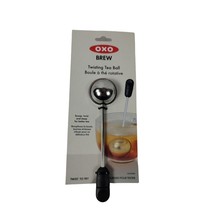 OXO Brew Twisting Tea Ball Stainless Steel Small Hole Design Loose Leaf Brewing - £11.22 GBP