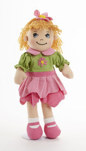 Sweet Delton Apple Dumplin Petal Cloth Doll in Pink &amp; Green Dress, 14&quot;  ... - $29.49