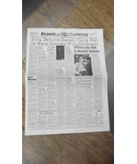 (A54-A) July 9 1947 ROSWELL DISPATCH Crash Newspaper Front Page UFO Disk... - $12.19