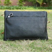 Men&#39;s Clutch Bag Large Capacity Wallet Men Envelope Bags Top Layer hide 2023 New - £96.93 GBP