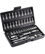 46-Piece Metric Socket and Ratchet Wrench Set for Auto Repair - €18,30 EUR