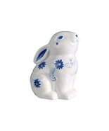 Light Up Baroque Easter Floral Bunny Rabbit - Ceramic Bisque - Unpainted - Light - $35.00