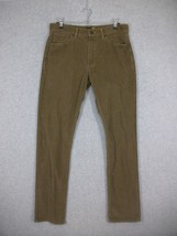 J Crew Men&#39;s 770 Corduroy Pants Brown Mid Rise Straight Leg 32 x 34 - £15.95 GBP