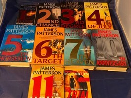 James Patterson 10 Books Lot HB PB Mystery Women&#39;s Murder Club 1-7,10,11 &amp; Trial - £27.21 GBP