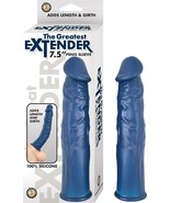 The Greatest Extender Penis Sleeve Silicone Realistic Waterproof Blue 7.... - £16.34 GBP