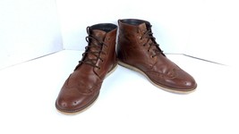 Crevo Boardwalk Men Shoes Brown 13 M Leather Lace Up Wingtip Chukka Boots - £26.08 GBP