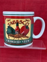 TABASCO Coffee Mug Cup Hot Sauce McIlhenny Co Crawdad Stew - $8.42