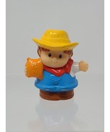 Mattel Little People Boy Farmer Farm 2 1/2&quot; From 2007 Figure Toy Pretend... - £5.40 GBP
