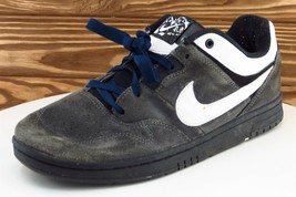 Nike Youth Boys Shoes Sz 6.5 M Gray Suede Skateboarding - £16.96 GBP