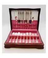 1847 Rogers Bros Ancestral Silverplate Flatware 33 Pcs Six 5 Pcs Setting... - $2,469.94 MXN