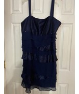 SL Fashions  Sleeveless  Navy Layered  Ruffle Dress Women  20W - £20.31 GBP