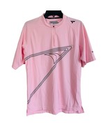 Tour Stage TourStage Mens 1/4 Zip Medium Golf Polo Pink 100% Polyester W... - $29.35