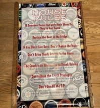 House Rules Party Mantis Design Drinking Beer VINTAGE POSTER 2004 Frater... - £14.12 GBP