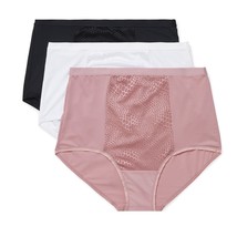 Warner&#39;s Briefs Tummy Smoothing Blissful Benefits Microfiber Comfort 3 Pack 5923 - £35.06 GBP