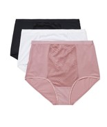 Warner&#39;s Briefs Tummy Smoothing Blissful Benefits Microfiber Comfort 3 P... - £33.31 GBP