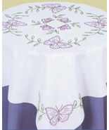 Jack Dempsey Needle Art Butterflies Table Topper - $25.01 CAD