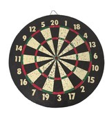 Dart Board Double Sided  Baseball Traditional Metal Frame Hanger u - £18.32 GBP