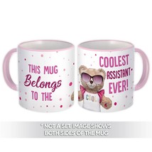 Cool For ASSISTANT : Gift Mug Teddy Bear Profession Jobs Occupation Birthday Coo - £12.50 GBP