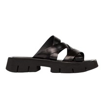 Homers philos leather sandals in Sierra Black - $241.00