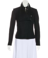 Helmut Lang Wool and Leather Paneled Jacket Black S - $155.00