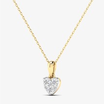 Diamond Heart Pendant, 14K Love Necklace Pendant, Natural Diamond Heart Shape Pe - £288.78 GBP