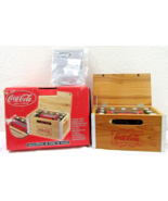 NEW RETIRED COCA-COLA Wood Crate FM AM Digital Alarm Clock Radio NIB - $74.25