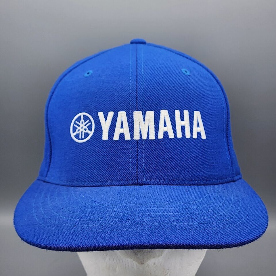 Yamaha Fox Racing Fitted 7 Hat Cap Motocross Dirtbike Racing Men Women Blue - $19.34