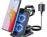 Wireless Charging Station For Samsung, Foldable 3 In 1 Fast Charger Stat... - £43.27 GBP