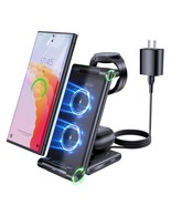 Wireless Charging Station For Samsung, Foldable 3 In 1 Fast Charger Stat... - £44.09 GBP