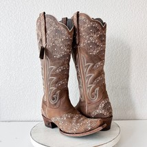 Lane CALYPSO Brown Womens Cowboy Boots 7.5 Western Leather Snip Toe Tall... - $247.50