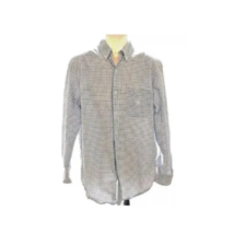 Chaps Men&#39;s Large Long Sleeve Checkered Dress Shirt - £6.33 GBP