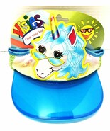 VISIES Kids Blue UNICORN Clear Adjustable Visor Hat NEW - $16.17 CAD