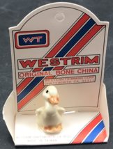 1980s Westrim Happy Chick Duckling Bird Bone China Figurine New NOS 1 1/8&quot; - $9.49