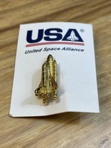 NEW USA United Space Alliance Space Shuttle Lapel Pin Pinback KG  - £19.78 GBP