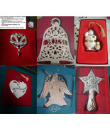 Lenox Christmas Ornaments Our Wedding, Snowman Thinket Tree Topper Pick 1 ^ - $40.00