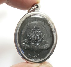 Garuda Phaya Krut Phra Rahu Om Jun Thai Blessed Amulet Magic Protection Locket - £55.63 GBP