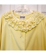 Lounge Craft Original Womens Large Vintage 1960’s Yellow Lace &amp; Satin Ho... - $69.95