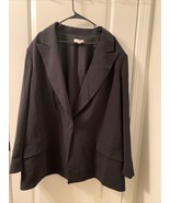 Sergio Hudson x Target Women&#39;s Plus Size 4X Blazer Suit Jacket Coat Black - £43.41 GBP