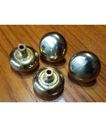 VTG Set of 4 Gold Color/Polished Brass Cabinet Door Drawer Pulls Knobs 1... - £3.94 GBP