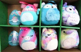 Original Squishmallows Ornament Set of 6, 4&quot; Plush Toy 2023 Holiday Collectible - £19.78 GBP