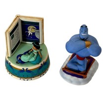 Vtg Schmid Disney Jasmine Rotating Music Box Aladdin Whole New World +Ge... - $47.49