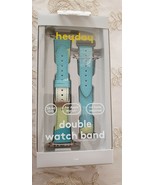 Heyday Double Watch Band for Apple Watch 38mm 40mm Green Blue Stripes B243 - $19.16 CAD