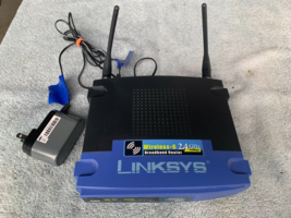 Linksys WRT54G V8 54 Mbps 4-Port 10/100 Wireless G Router w/Power Cord - £13.66 GBP