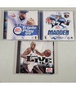 PC Video Game Lot Madden 2001 and NBA Live 97 Windows EA Sports  - $12.95