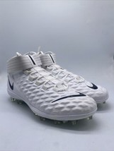 Nike Force Savage Pro 2 Mid White Football Cleats AH4000-100 Men’s Size 7.5 - $89.99